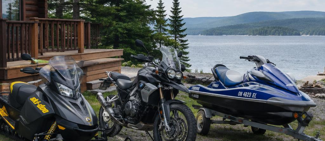ATVs, motorcycles, boats and snowmobiles