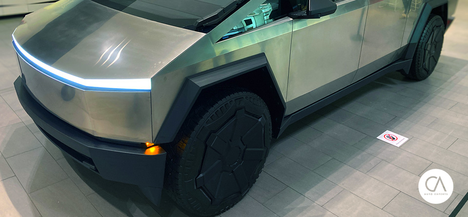Tesla Cybertruck in Canada - Front View